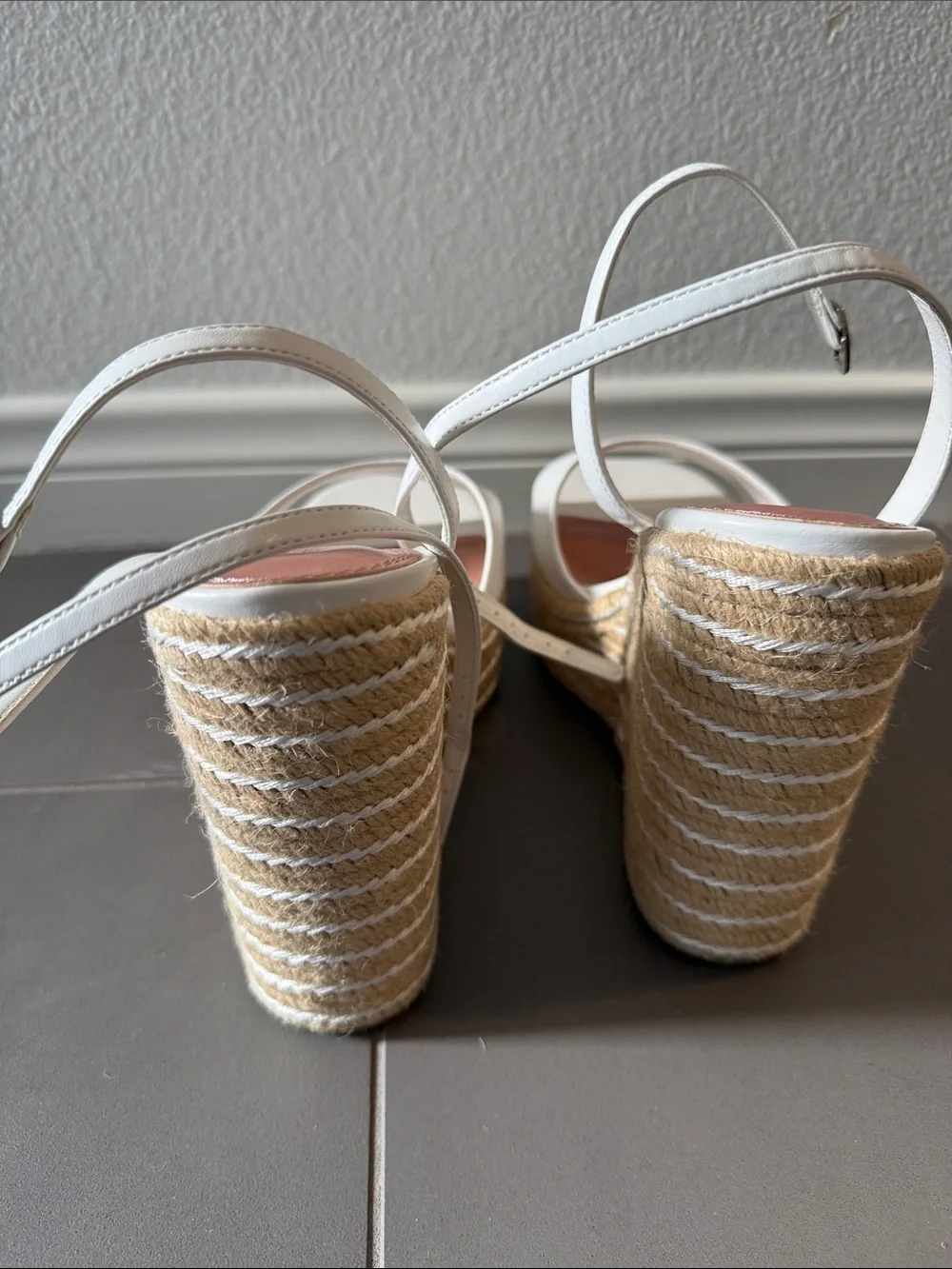 ASOS!White Espadrille Platform Sandals - Women's Slingback